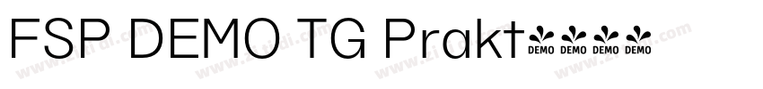 FSP DEMO TG Prakt字体转换 FSP DEMO TG Prakt字体转换